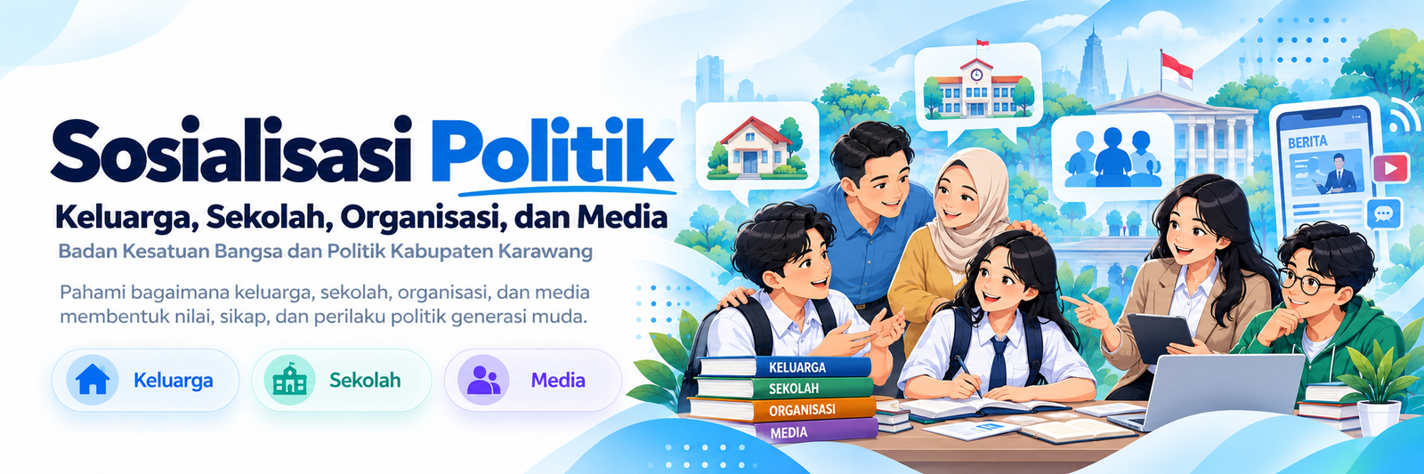 Sosialisasi Politik: Keluarga, Sekolah, Organisasi, dan Media