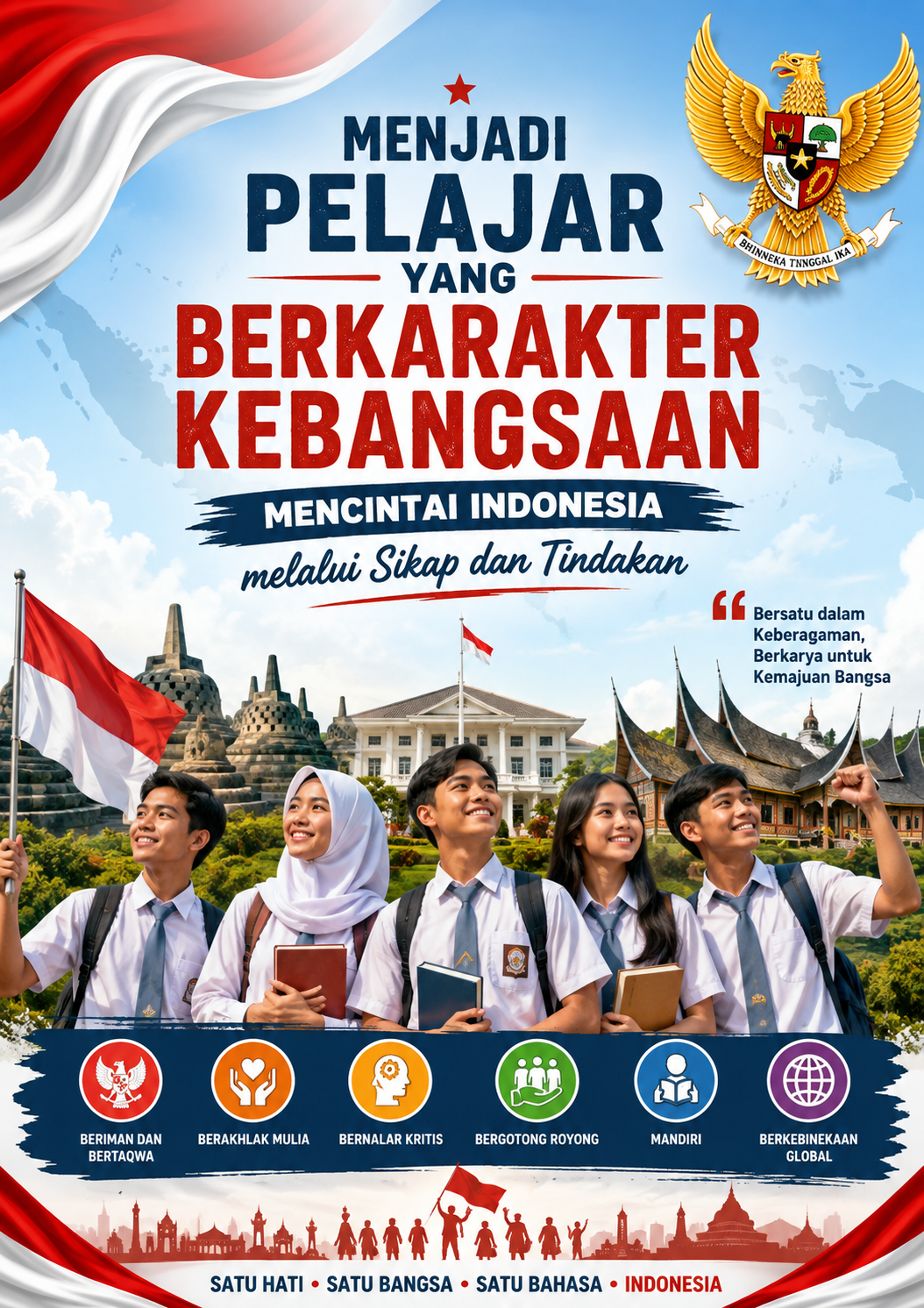 Mencintai Indonesia melalui Sikap dan Tindakan