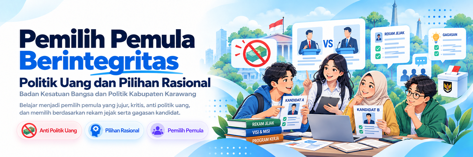 Pemilih Pemula Berintegritas: Politik Uang dan Pilihan Rasional